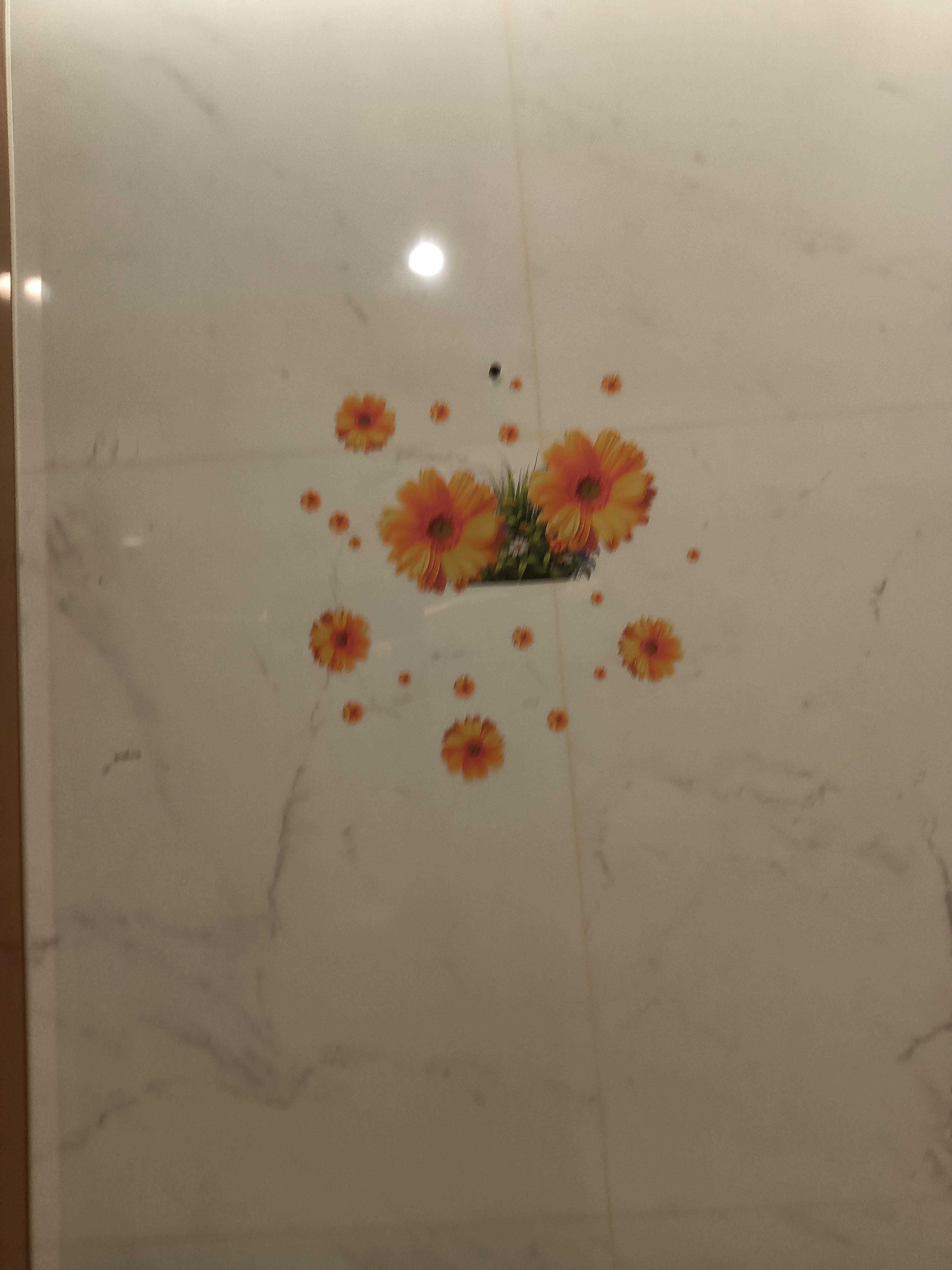 墙纸自粘3d立体墙贴卧室床头背景墙装饰温馨玫瑰花贴纸墙壁贴画 黄菊 大 实拍图