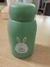 【京东物流送货上门】萌萌兔卡通水杯女牛奶玻璃杯创意便携杯子 绿色萌萌兔 330ml 1只 实拍图