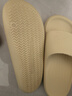 朴西香蕉船凉拖鞋女士浴室不易滑居家室内四季情侣拖鞋男 米色 42-43 实拍图