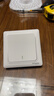 施耐德 一开单控开关 86型单开开关插座面板单联开关面板 睿意系列 白色 实拍图