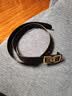 【已售100w】男士皮带贴皮无牙自动扣腰带男青年简约商务休闲裤带 黑色无牙航B 实拍图