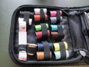 欣沁 针线包家用针线盒套装缝补便捷旅行手工缝补工具全套 28件套黑色 实拍图