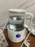海尔恒温电热水壶1.5L 速热烧水壶煮茶壶冲泡奶粉调奶器 保温除氯不锈钢加热盘电热水壶H207白色 实拍图