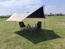 骆驼（CAMEL）天幕户外大号黑胶露营帐篷野营野餐遮阳棚防雨防晒全套装备 实拍图