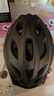 洛克兄弟 骑行头盔带风镜山地公路自行车头盔男女一体成型炫彩安全帽 钛色：58-62cm 灰色+透明镜片 实拍图