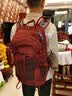 杉木山装户外登山包女龙卷风背包男轻便双肩30L徒步旅行悬浮背负 酒红色 实拍图
