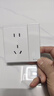 公牛（BULL）开关插座G57蝶翼超薄一开单控五孔带开关插座G57E333A暮雪白暗装 实拍图