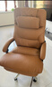 京东京造Z8老板椅真皮椅躺椅 人体工学椅办公椅子电脑椅 头层牛皮 香槟橙 实拍图