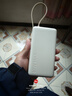 小米（MI）MI【3C认证】自带线充电宝2000067W浅咖色上飞机火车充手机平板笔记本耳机iPhone用户外储能电源 实拍图
