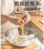 八千行和面盆硼硅玻璃揉面盆食品级厨房拌菜馅洗菜烘焙可加热打蛋碗 实拍图