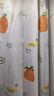 访客 浴帘 优质涤纶加厚免打孔浴室防水隔断帘 橘子款1.8-2米带挂环 实拍图