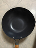 三禾炒锅无涂层铁锅不粘锅炒菜锅炒锅不锈燃气专用黑色平底TC32T11 实拍图