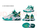 361°悍将|儿童篮球鞋夏季实战训练青少年硬地旋钮篮球鞋 绿35 实拍图