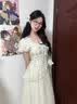 亿梵莎（YIFANSHA）法式新品连衣裙夏季2026年设计感假两件甜美仙女裙修身显瘦中长裙 图片色 均码 【可备注码数】 实拍图