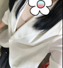 三彩【六好凉感西装】2026春季新款宽松七分袖西服外套通勤气质Z 米白色 XL 170/92A 实拍图