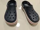 卡骆驰（CROCS）贝雅卡骆班洞洞鞋|205089 深蓝/辣椒红-4CC   46 /47(300mm)   实拍图