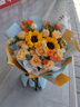 艾斯维娜鲜花速递向日葵混搭花束生日礼物全国同城配送 向日葵香槟韩式花束 实拍图