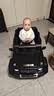 福儿宝（FUERBAO）奔驰授权儿童电动车六驱可坐大人遥控玩具车小孩宝宝双人越野送礼 六驱黑+双油门+双皮座+后备箱+可坐大人+防爆软胎 实拍图