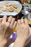 BJYLS999足银满天星戒指女小众设计感轻奢食指戒素圈磨砂纯银尾戒礼物 S999足银材质（标刻足银999） 实拍图