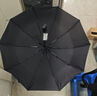 天堂伞 全自动雨伞三折 10骨加固一键开收易甩干简约晴雨伞 乌木黑 实拍图