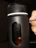 新款玻璃杯商务防爆把手大容量手柄办公室泡茶水杯防摔男女杯子 活动商务黑【两款随机发】 500ml 实拍图