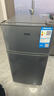 奥克斯小冰箱家用小型迷你冷藏冷冻两用出租房宿舍用节能省电寝室办公室电冰箱 【净化去味】146灰色【高效保鲜 铜管速冷】30L 实拍图