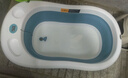 十月结晶婴儿洗澡盆新生儿大号可折叠智能感温格洛里蓝浴盆浴网浴垫3件套 实拍图