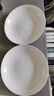 瓷秀源纯白骨瓷盘子简约家用菜盘深盘圆形盘子方盘套装唐山陶瓷餐具 7英寸圆菜盘6个装 实拍图
