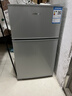 HYUNDAI（韩国现代）小冰箱迷你小型家用冷藏冷冻宿舍出租房办公室双开门二门电冰箱节能省电 68L银【店铺爆款+节能省电】 实拍图