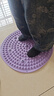 SMOOKY指压板脚底按摩脚垫穴位疏通脚心指压板仿鹅卵石圆形垫慢跑 优雅紫【圆形直径约55cm】 实拍图