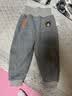 婴儿冬季加绒大PP裤男保暖长裤宝宝加厚裤子女哈伦裤幼儿秋冬棉裤 浅灰色 90cm 实拍图