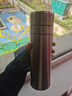 水莫停保温杯男士2025款316不锈钢一键速开茶水分离泡茶送老师礼物水杯 钢本色 580ml 一键速开大容量 实拍图
