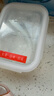 乐扣乐扣耐热玻璃保鲜盒分隔饭盒便当盒密封餐盒食品盒子600ml+750ml+包 实拍图