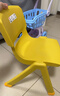 禧天龙靠背椅子家用加厚娃娃板凳宝宝小坐椅幼儿园塑料防滑可叠放小凳子 大号亮丽黄 1个装【升级脚套防滑】 【优选PP原料】 实拍图