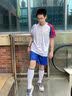 凯日虎2026新款儿童足球服套装定制男女童小学生速干训练比赛队服 8802-白宝蓝（男女同款） 4XS(身高100-120CM） 实拍图