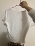 森马（Semir）短袖t恤女短款修身圆领内搭26夏凉感收腰V领上衣辣妹109326100003 实拍图