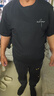 回力（Warrior）纯棉t恤男夏季新款重磅运动上衣男士潮流短袖宽松体恤 黑色 L 实拍图