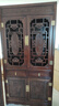 瑞呈堂 书柜实木带门储物架置物架书架仿古古典明清中式老榆木书房家用 仿古家具红枝酸色 一对 实拍图