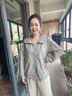 梵花秀中年妈妈装春夏外套中老年女洋气上衣2026秋季新款休闲宽松风衣 豆绿 品牌防晒服 XL 建议穿110-125斤 实拍图