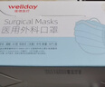 维德（WELLDAY）一次性成人医用外科口罩三层防护防过敏透气灭菌级独立包装100只 实拍图