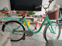 凤凰（Phoenix）自行车千鹤女式轻便成人城市学生儿童通勤车 24英寸单速浅绿色 实拍图