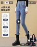 真维斯（Jeanswest）牛仔裤女士长裤高腰2026春夏紧身显瘦修身小脚裤子女复古蓝29 实拍图