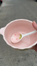 少女心草莓双耳碗勺加厚汤碗沙拉碗饭碗家用碗高颜值釉下彩餐具 浅粉草莓双耳碗（1碗1勺） 2件套 实拍图