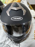野马（YEMA）3C认证828S摩托车头盔男全盔冬季防冻保暖双镜片机车安全帽 四季通用 均码 亚黑+防雾贴片 实拍图