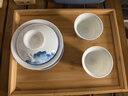 苏氏陶瓷三才盖碗手绘青花陶瓷薄胎功夫泡茶碗带两个茶杯礼盒装 实拍图