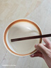 品喻日式泡面碗餐具面条碗家用大碗拉面碗汤碗防烫陶瓷汤面碗【白】 实拍图