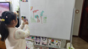 得力120*90cm白板写字板 白板+绿板支架式办公会议室双面移动画板白绿板儿童学习移动小黑板家用教学 实拍图