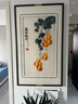紫腾随轩五福临门苏绣成品挂画入户玄关装饰画客厅葫芦墙画中国风刺绣壁画 五福临门（默认咖啡色） 70*123cm（钢化玻璃） 实拍图