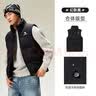 骆驼（CAMEL）羽绒马甲冬季轻薄羽绒服短款外套男M13CAEC013D 幻影黑   XL    实拍图