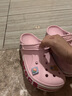 卡骆驰（CROCS）贝雅卡骆班洞洞鞋轻便耐磨一脚蹬休闲鞋女鞋时尚沙滩鞋|205089 芭蕾粉/糖果粉-6TG 37 /38(230mm) 实拍图